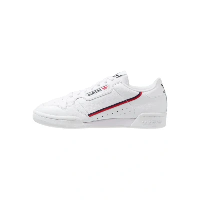 Abbildung von adidas Originals Continental 80 Unisex Sneaker low, Größe: 36 2/3, Footwear white/scarlet/collegiate navy Leder und textil