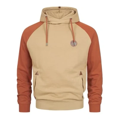 Abbildung von Indicode Jeans Inrowland Kapuzenpullover, Herren, Größe: Small, Cornstalk