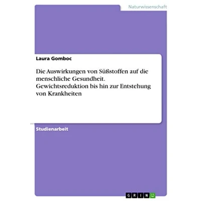 Abbildung von die Auswirkungen von Süßstoffen auf menschliche Gesundheit. Gewichtsreduktion bis hin zur Entstehung Krankheiten