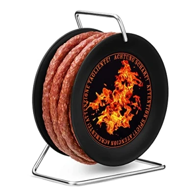 Abbildung von WURSTBARON® scharfe Wurst Kabeltrommel 3,5m Chorizo nach Krakauer Art, hochwertige Qualität und würziges Aroma, lustiges Geschenk, 240 g