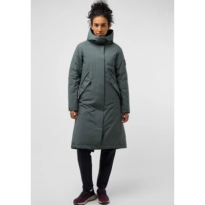 Abbildung von Jack Wolfskin Brandenburger COAT Daunenmantel, Damen, Größe: XL, Slate green