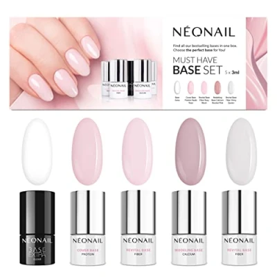 Abbildung von NEONAIL Must Have Base Set UV Nagellack Shellac Sets Nagelset Nägel Nails Shellack Lack Maniküre LED Extra Revital Fiber Modeling