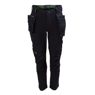 Abbildung von sterling safetywear limite Herren Calgary Stretch Hose Slim Fit Arbeitshose, Schwarz, 36W x 31L