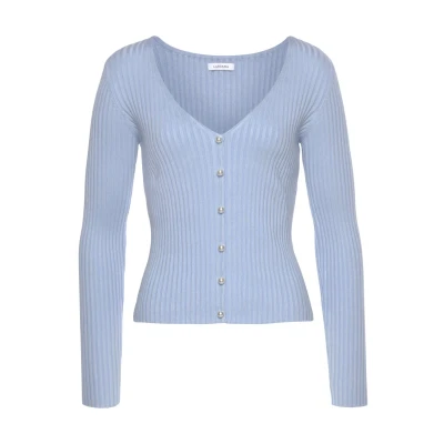 Abbildung von Lascana Strickpullover, Damen, Größe: 32/34, Bleu
