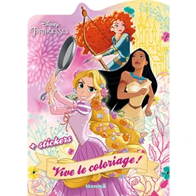 Abbildung von Disney Princesses Vive le coloriage ! (Raiponce, Pocahontas, Merida) + stickers