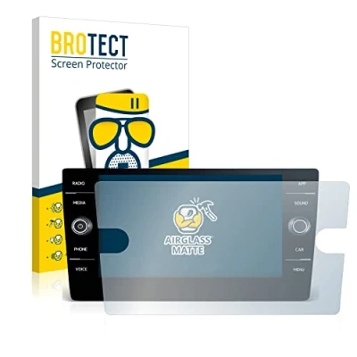 Abbildung von BROTECT Entspiegelungs Schutzglas für Volkswagen T Roc United TSI 2020 Discover Media 8&quot; Schutz Folie Panzerfolie Glas Matt [Kratzfest 9H]