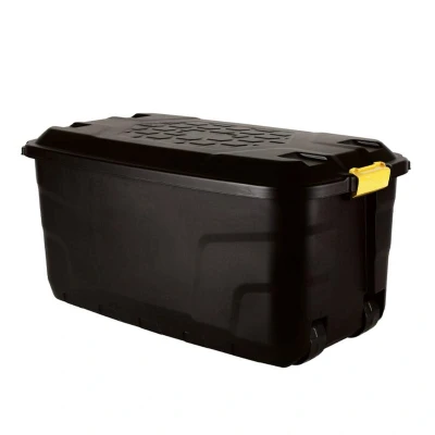 Abbildung von Strata Heavy Duty Aufbewahrungsbox mit Rädern 145 Liter, 94x52x45cm schwarz