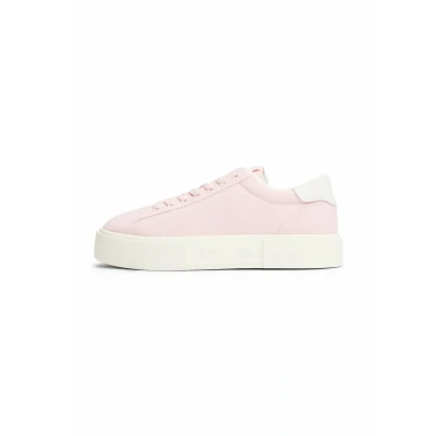 Abbildung von Tommy Jeans Embossed LOGO Platform Sneaker low, Damen, Größe: 36, Misty pink Schuhe