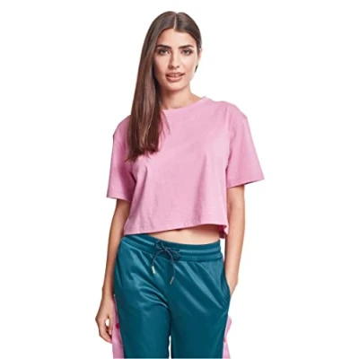 Abbildung von Urban Classics Ladies Short Oversized TEE Tshirt basic, Damen, Größe: XL, Coolpink
