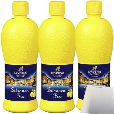 Abbildung von Leverno Zitronen Fix 3er Pack (3x500ml Flasche) + usy Block