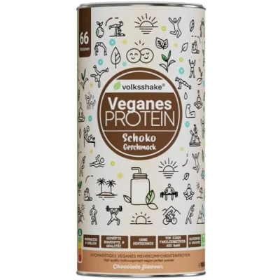 Abbildung von Veganes Protein Schoko 1000g 12 pflanzliche Proteinquellen Ohne Sucralose Soja &amp; Gluten Premiumqualität vom Bodensee Made in Germany
