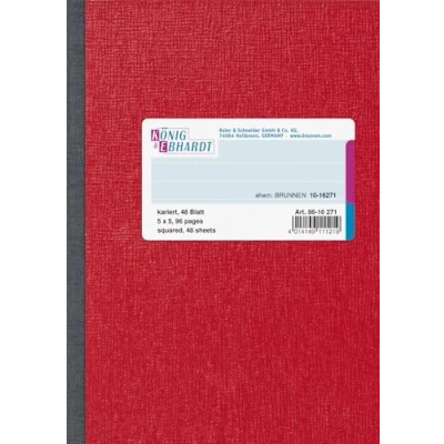 Abbildung von König &amp; Ebhardt 8616271 Kladde, A6, kariert, rot