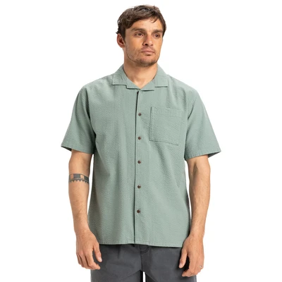 Abbildung von Quiksilver Heartbeat MIT Kurzen ÄRMELN Hemd, Herren, Größe: Large, Gkb
