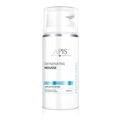 Abbildung von Apis Oxygenating OXY O2 Mousse Mit aktivem Sauerstoff Sepitonic M3 Hyaluronsäure Coenzym Q10 Verbessert das zelluläre Energieniveau Volumen 100 ml