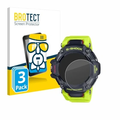 Abbildung von BROTECT Schutzglas für Casio G Shock GBD H2000 (3 Stück) Schutzfolie Panzer Folie Glas [Extrem Kratzfest 9H, Anti Fingerprint, Ultra Transparent]
