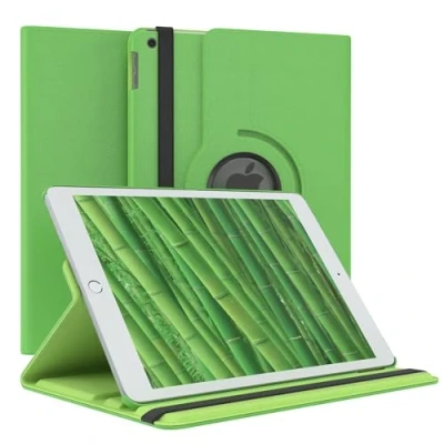 Abbildung von EAZY Case Tablet Hülle für iPad 2021/2020 / 2019 Gen. Schutzhülle 10.2 Zoll Smart Cover Rotationcase zum Aufstellen Klapphülle 360 drehbar mit Standfunktion Tasche Kunstleder Grün