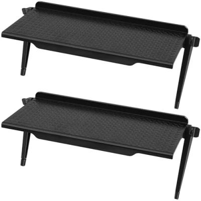 Abbildung von Bildschirm Oberes Regal, 2 Stück Screen Top Shelf, TV Monitor Speicherregal Schweberegale, Einstellbares Bildschirmregal Ablagefach for Media Boxes, Spielekonsole, Router, Fernbedienung