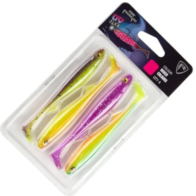 Abbildung von Fox Rage Slick Shad Mixed UV Colour Pack 11cm Gummifisch