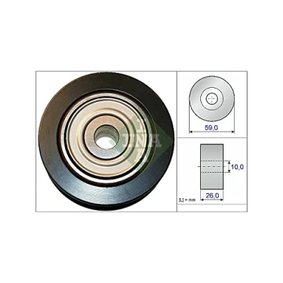 Abbildung von INA 532 0737 10 Umlenkrolle MITSUBISHI: ASX SUV, Lancer 8 Schrägheck, Limousine, PEUGEOT: 4008 SUV