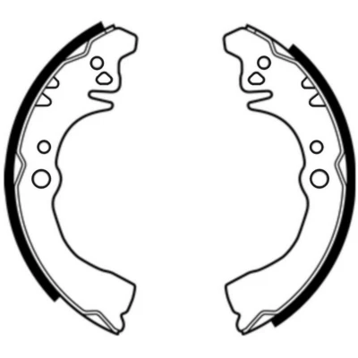 Abbildung von ABE C06017ABE Bremsbacken Hinterachse 180 38 DAIHATSU: Sirion I, CUORE 6