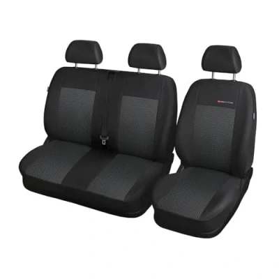 Abbildung von Mossa Maßgeschneiderte Sitzbezüge Auto kompatibel mit FIAT Ducato III Van (2014 ) Autositzbezüge Schonbezüge für Autositze E3