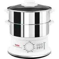 Abbildung von Tefal Dampfgarer &quot;VC1451 Convenient Series&quot;, 900 W, 2 Edelstahlbehälter, 6 Liter, Ø 24cm, Timer, Abschaltautomatik