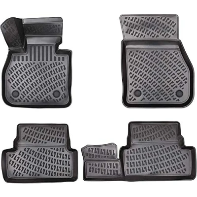 Abbildung von Design 3D Gummimatten Set für Suzuki Swift 2010 2017 Fußmatten mit extra hohem 5cm Rand