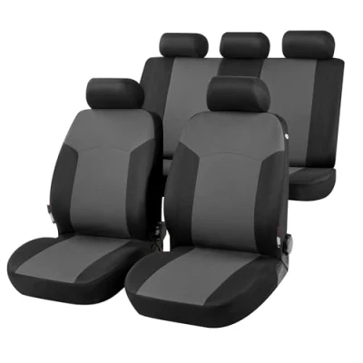Abbildung von WALSER Portland 13413 Sitzschonbezug schwarz/grau Polyester vorne und hinten VOLKSWAGEN: Golf 7 Variant, Lupo / 3L, Polo III Schrägheck kfzteile,