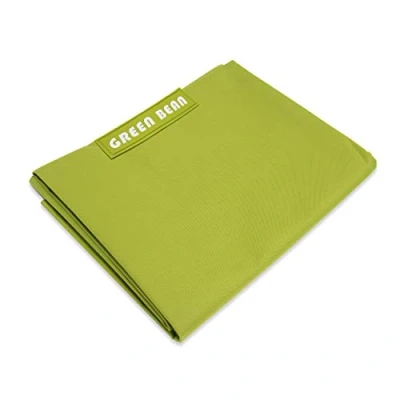 Abbildung von Green Bean Square XL Riesensitzsackhülle 120x160 cm PVC Bezug Indoor und Outdoor Sitzsackhülle Bag Sitzsackbezug ohne Füllung Lounge Chair Hülle abwaschbar Grün