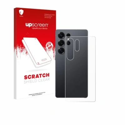 Abbildung von upscreen Schutzfolie für Samsung Galaxy S25 Ultra (Rückseite) Kristall klar, Kratzschutz, Anti Fingerprint