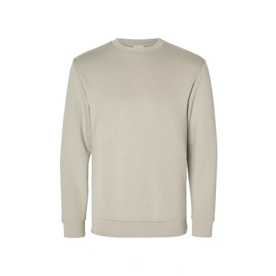 Abbildung von Selected Homme Slhemanuel CREW NECK Sweatshirt, Herren, Größe: Large, Pure cashmere