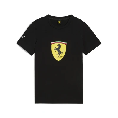 Abbildung von Puma Scuderia Ferrari RACE BIG Shield Tshirt print für Kinder, Größe: 152, Black