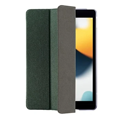 Abbildung von Hama iPad Hülle „Palermo“ für Apple 10.2&quot; 7., 8., 9. Generation (Schutzhülle mit Tablet Stand zum Klappen, Tasche Auto Schlaf/Wach, transparente Rückseite) grün