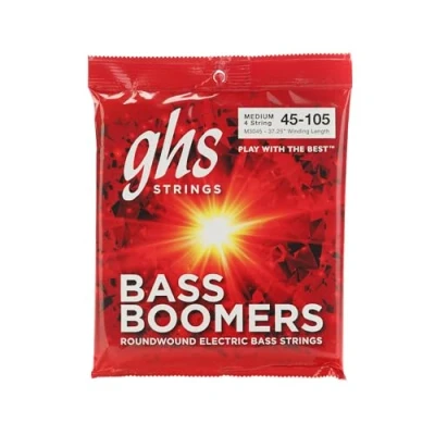 Abbildung von GHS Bass Boomers M3045X String Set, 4 String, Medium, .045 .105, Extra Long Scale