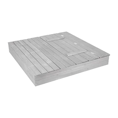 Abbildung von roba® Sandkasten mit abnehmbaren Sitzplatten, aufklappbarer Sitzbank &amp; zwei Spielwannen