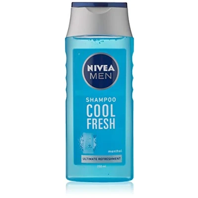 Abbildung von NIVEA MEN Cool Fresh Shampoo 250 ml, tägliches für Männer, kühle &amp; erfrischende Haarpflege, Menthol geeignet normales bis fettiges Haar