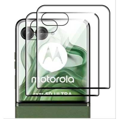 Abbildung von GIOPUEY [2 Stück Panzer Schutz Glas Kompatibel mit Motorola Razr 50 Ultra, hoher Durchlässigkeit, Kratzfest, Kompatible Hülle, ölbeständig, Schutzfolie für Ultra