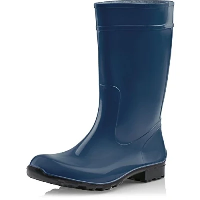 Abbildung von Ladeheid Damen Gummistiefel 100% Wasserdticht Regenstiefel LA 967 (Dunkelblau/Schwarz, 39 EU)