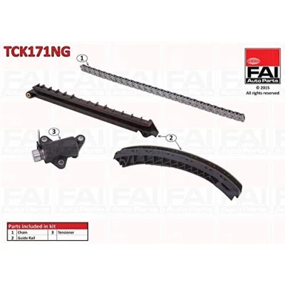 Abbildung von FAI AutoParts TCK171NG Steuerkettensatz ohne Dichtungen, Zahnräder Simplex, Bolzenkette BMW: 3 Limousine, Touring, 5 Limousine