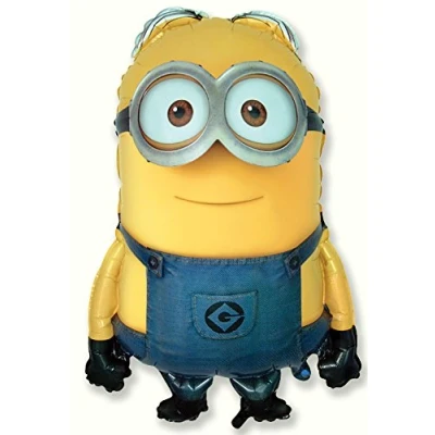 Abbildung von Ballonim® Minion Dave Ballon XXL Riesenballon ca. 86cm Luftballons Folienballon Party DekorationGeburtstag