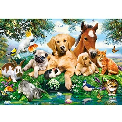 Abbildung von Castorland Puzzle Freunde des Sommers, Puzzleteile