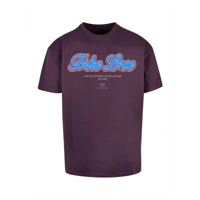 Abbildung von Mister Tee Herren F*ke L*ve Heavy Oversize purplenight, M
