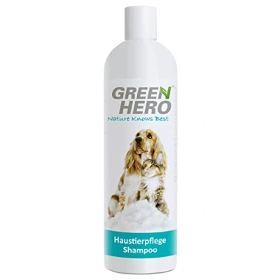 Abbildung von GreenHero Tiershampoo Haustierpflege Shampoo sensitiv für Hunde, 500 ml, gegen Juckreiz, Pflegeshampoo bei trockener &amp; juckender Haut