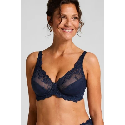 Abbildung von Hunkemöller Unwattierter Bügel BH Diva Blau