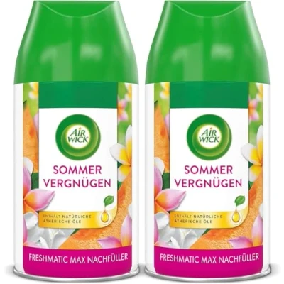 Abbildung von Air Wick Freshmatic Max Raumspray Nachfüller für den Duft: Sommervergnügen 2 x 250 ml