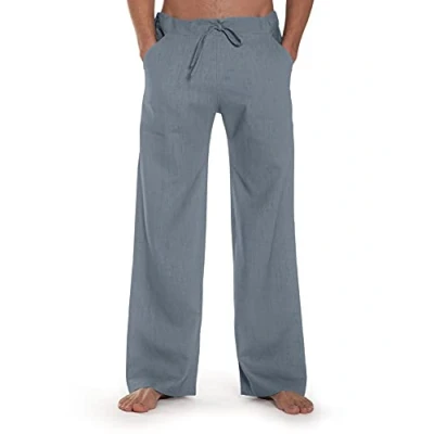 Abbildung von SCHAZAD Leinenhose Essential (S, Hellblau (Petrol))