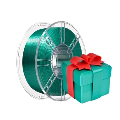 Abbildung von iBOSS PLA Plus (PLA+) Glänzendes Seide 3D Drucker filament 1,75mm, Seiden Maßhaltigkeit +/ 0,02 mm, 1kg Spule (2,2 lbs) für FDM Drucker, Silk Grün
