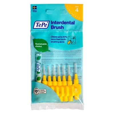 Abbildung von Tepe Interdentalwinkel, Größe 4, Gelb, 0,7 mm, 6 Stück