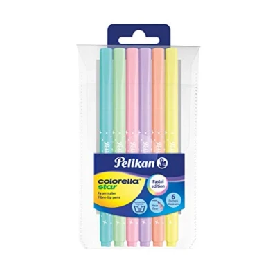 Abbildung von Pelikan Filzstifte PASTELL 6St 0.4 0.7 mm Mehrfarbig