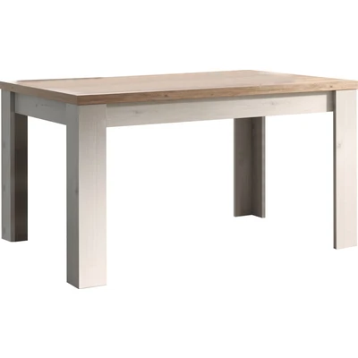Abbildung von Home affaire Esstisch Country 137 x 90 cm, Küchentisch, Esszimmertisch, zweifarbig, rechteckig, ausziehbar, erweiterbar auf 185 cm